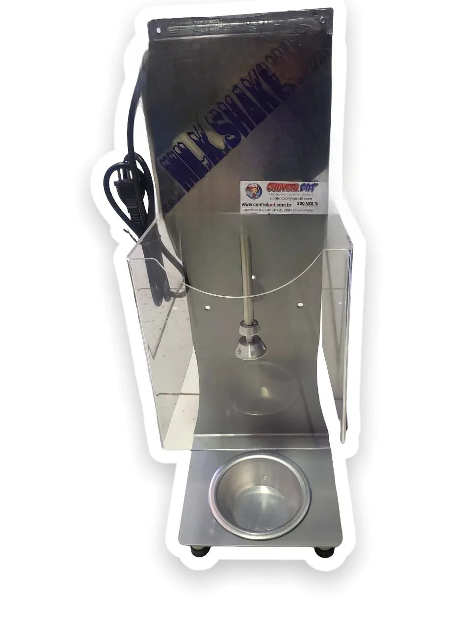 POV — Maquina Milk shake Profissional de Balcão CM 2014 Com Acrílico 1400 Watts